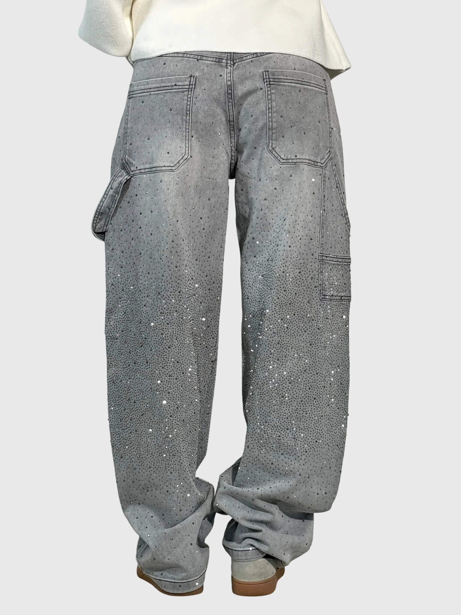NOA | SPARKLE DIAMOND DENIM PANTS