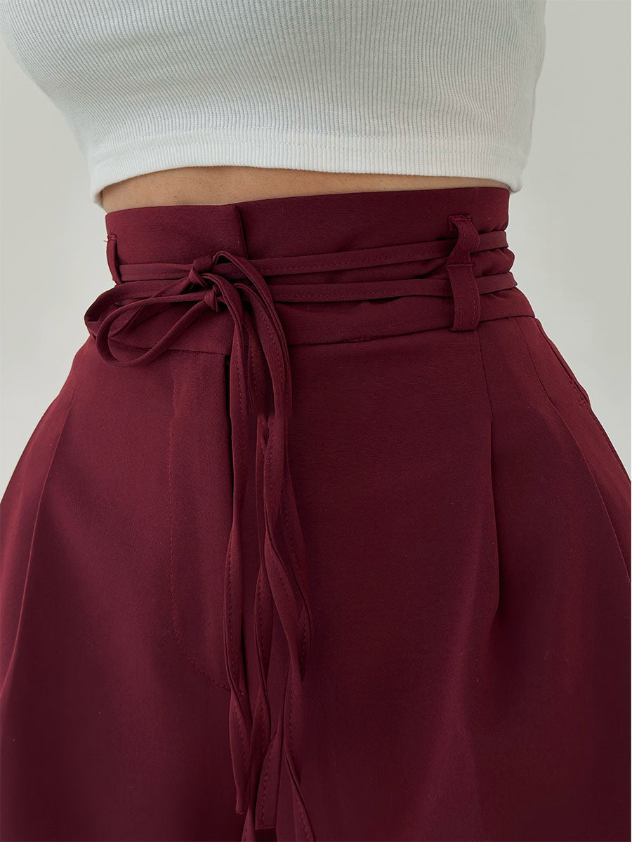 NOA | HIGH-WAISTED WIDE-LEG PANTS