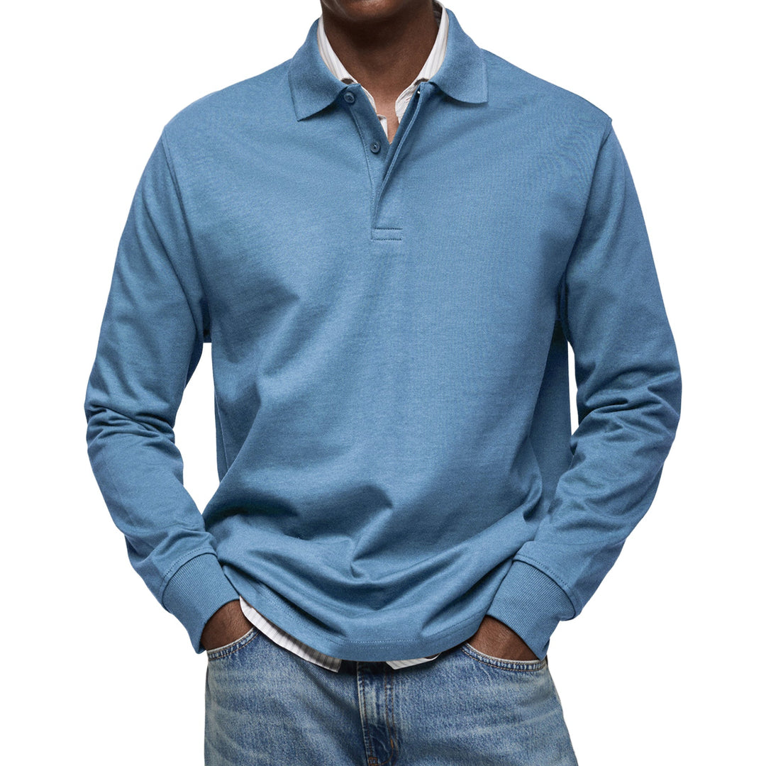 NOA | HARRISON MEN'S LONG SLEEVE POLO SHIRT