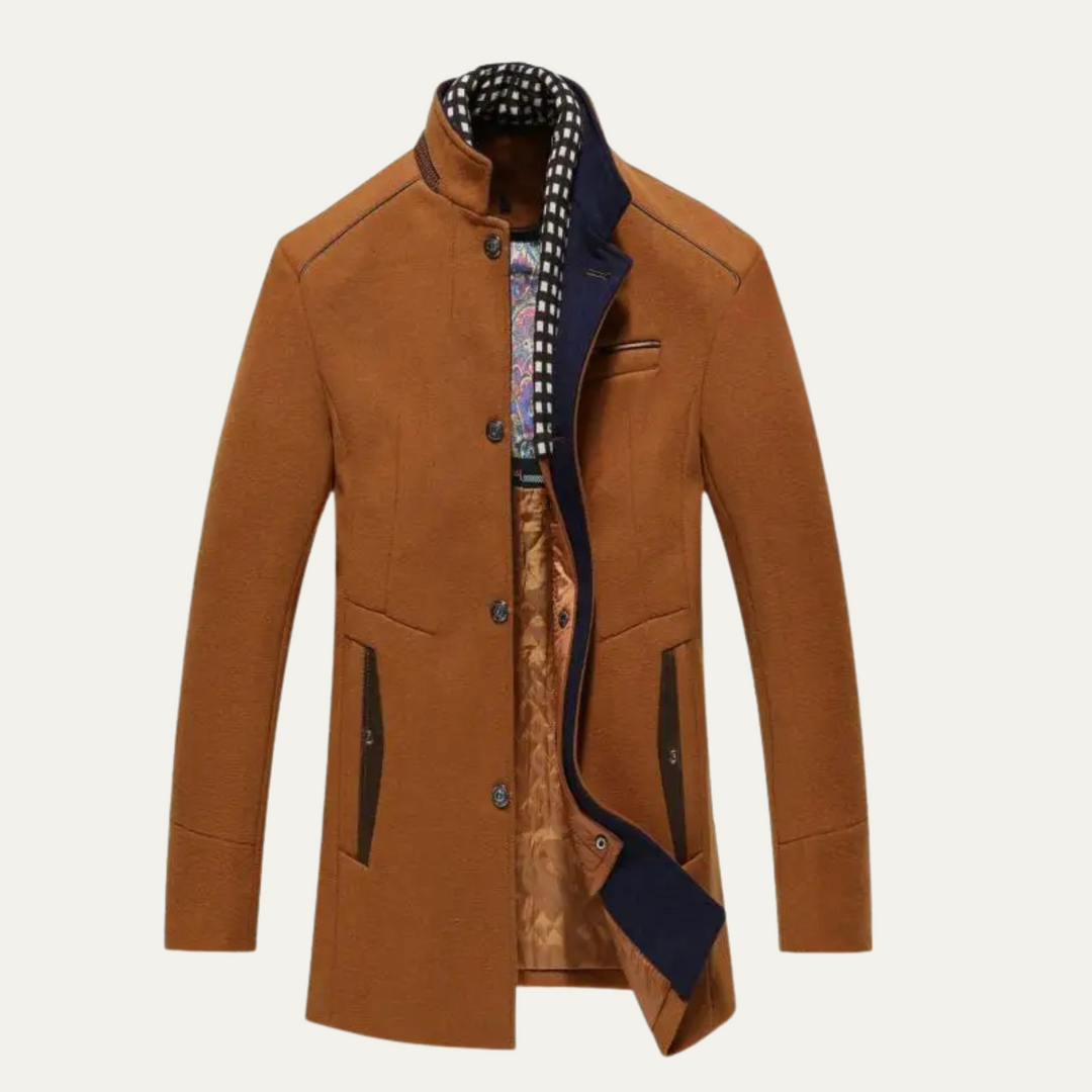 Winslow Men's Wool Blend Trench Coat