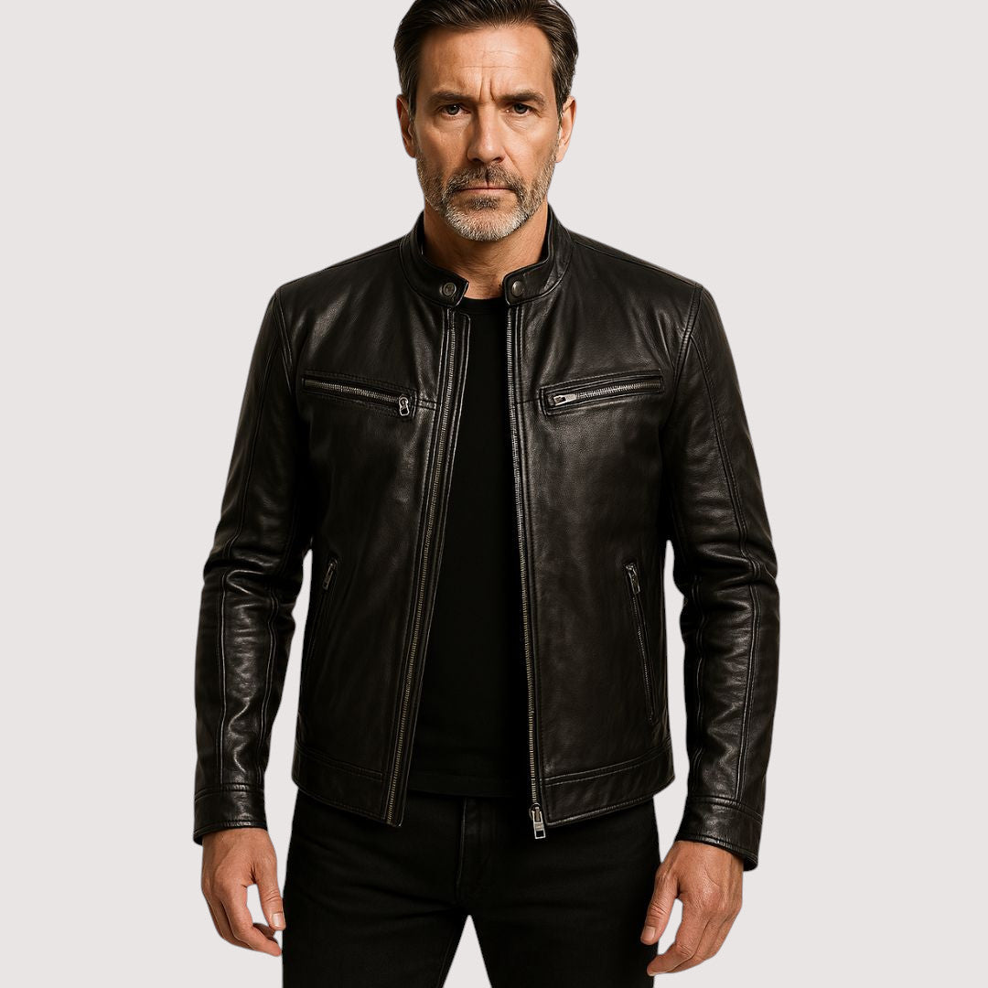 Men's leather-look jacket