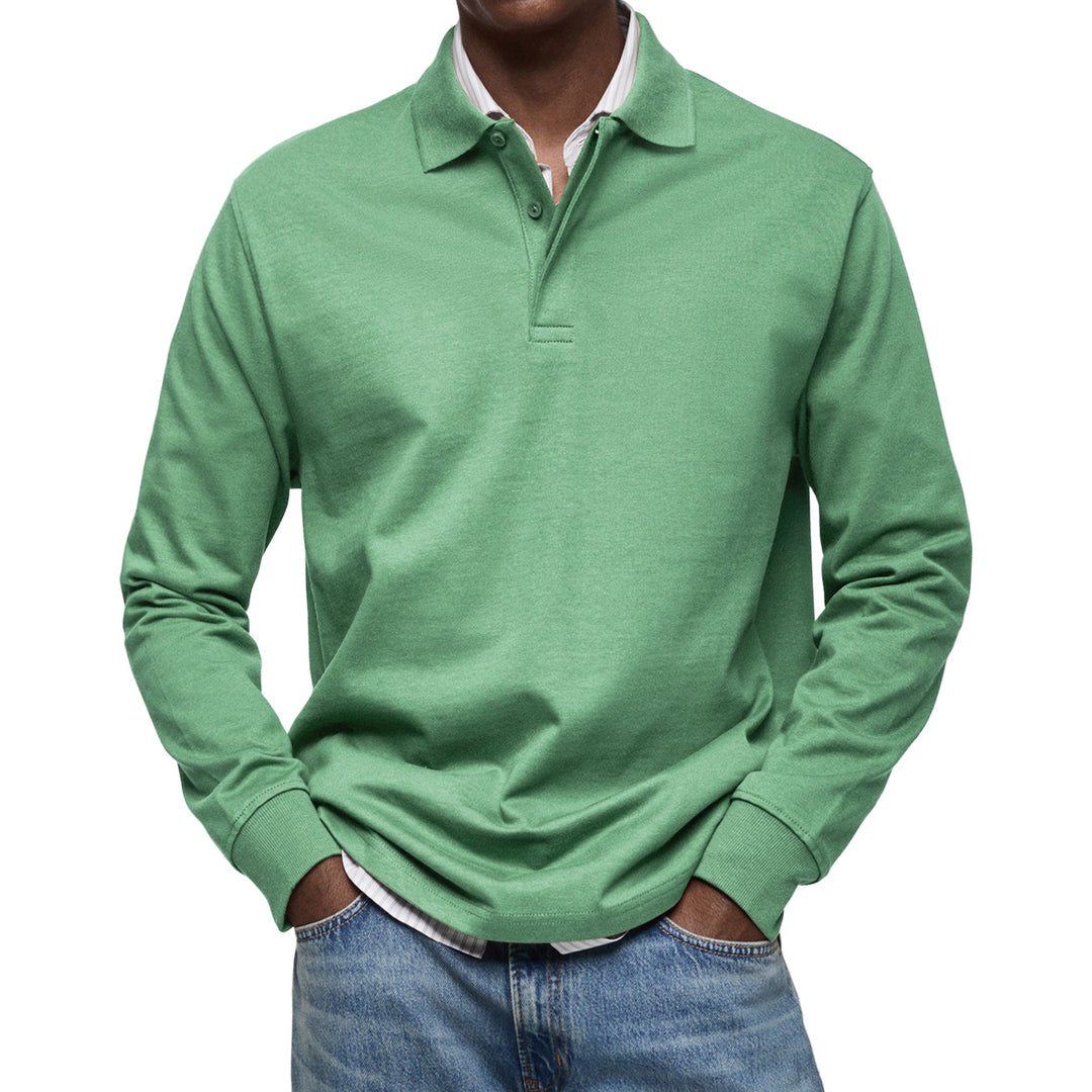 NOA | HARRISON MEN'S LONG SLEEVE POLO SHIRT