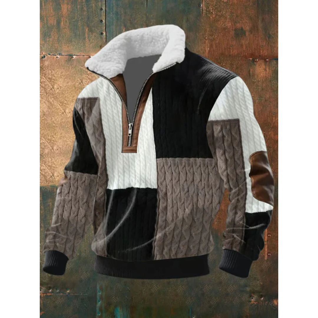 NOA | BARNABY MEN'S HIGH NECK FLEECE JUMPER