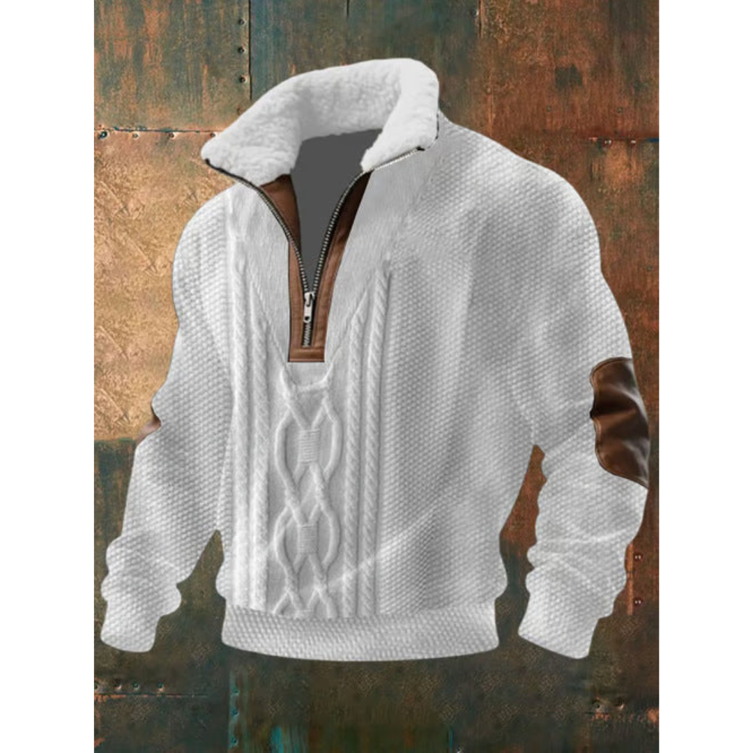NOA | BARNABY MEN'S HIGH NECK FLEECE JUMPER