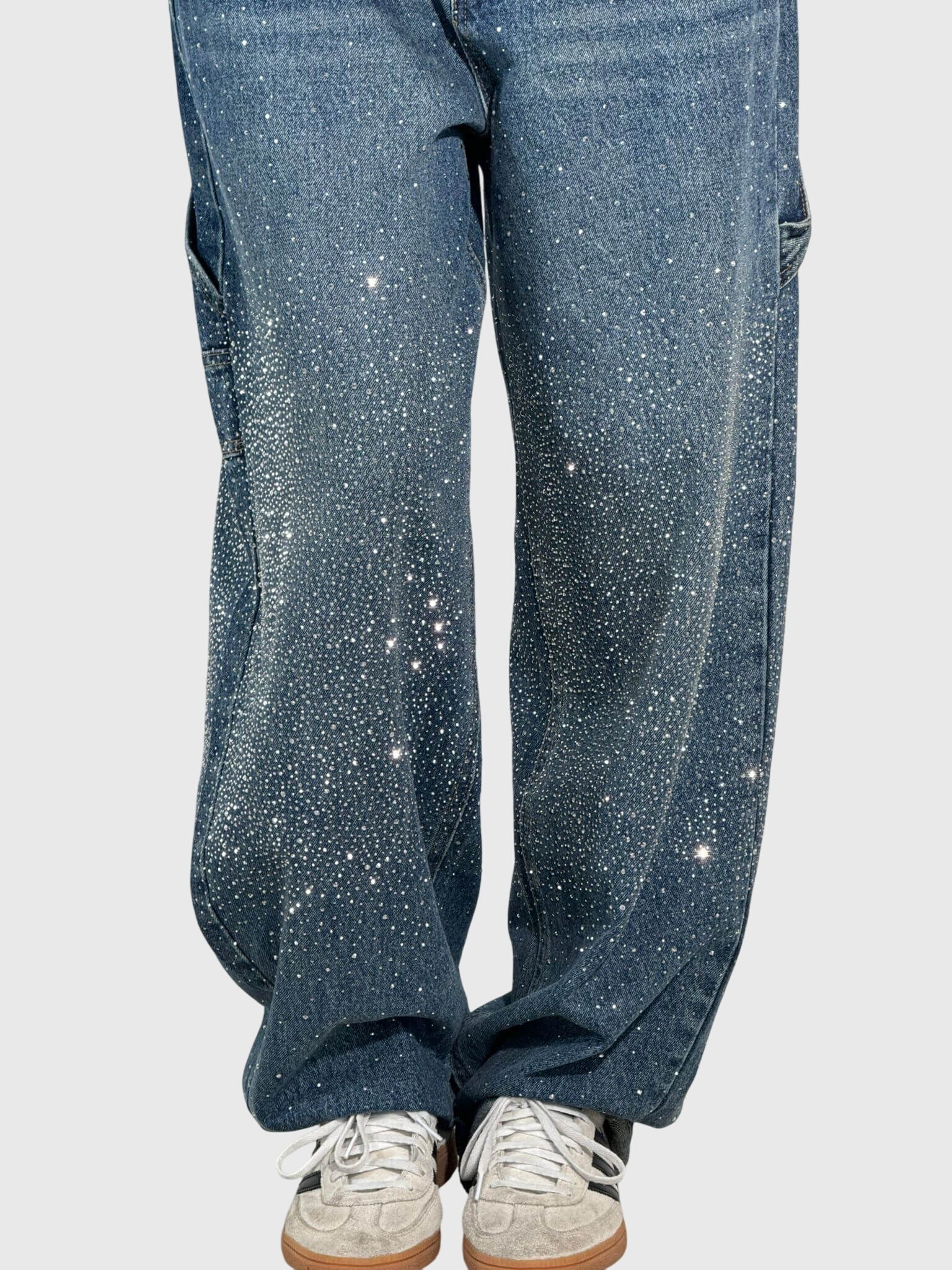 NOA | SPARKLE DIAMOND DENIM PANTS