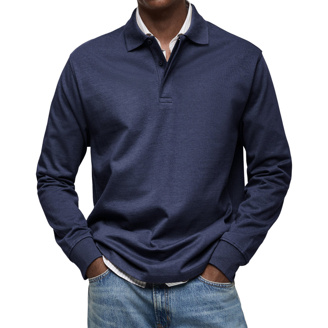 NOA | HARRISON MEN'S LONG SLEEVE POLO SHIRT