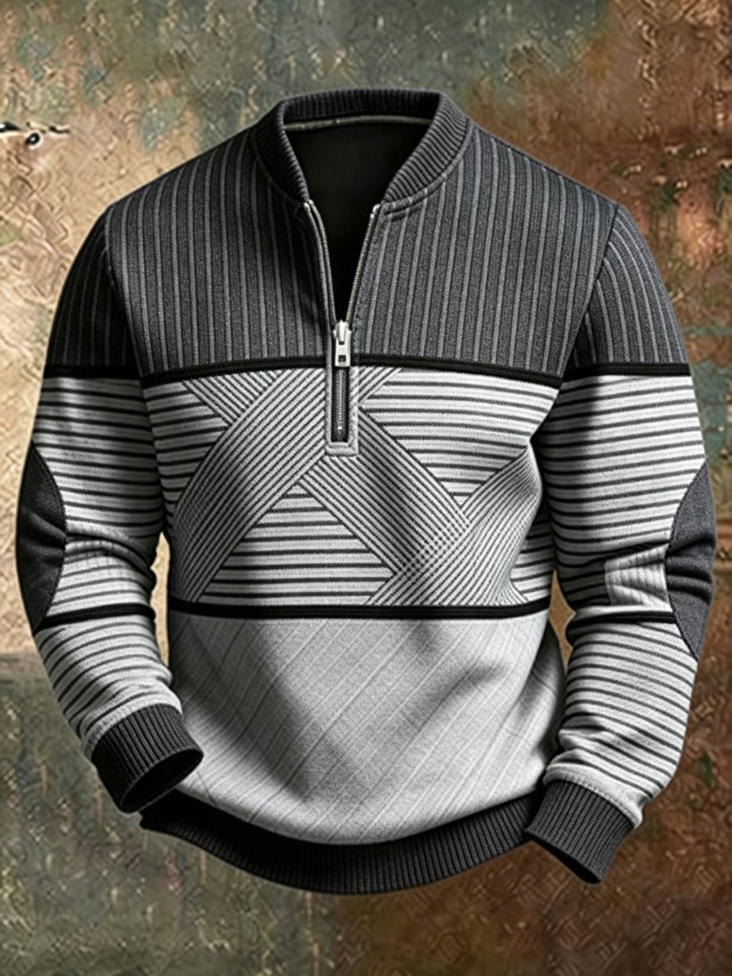 NOA | STYLISH MENS SWEATER WITH HALF ZIP