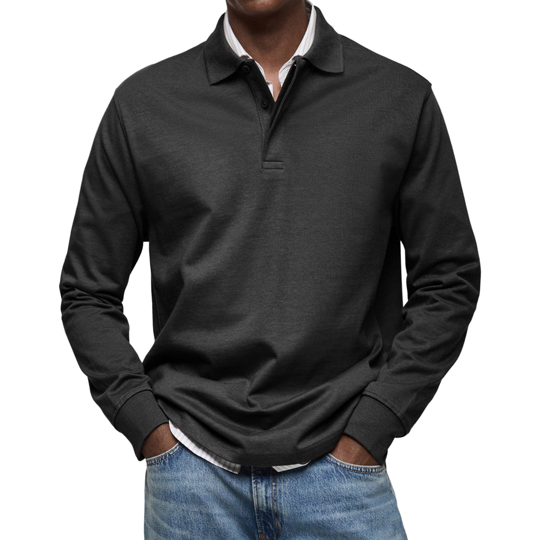 NOA | HARRISON MEN'S LONG SLEEVE POLO SHIRT