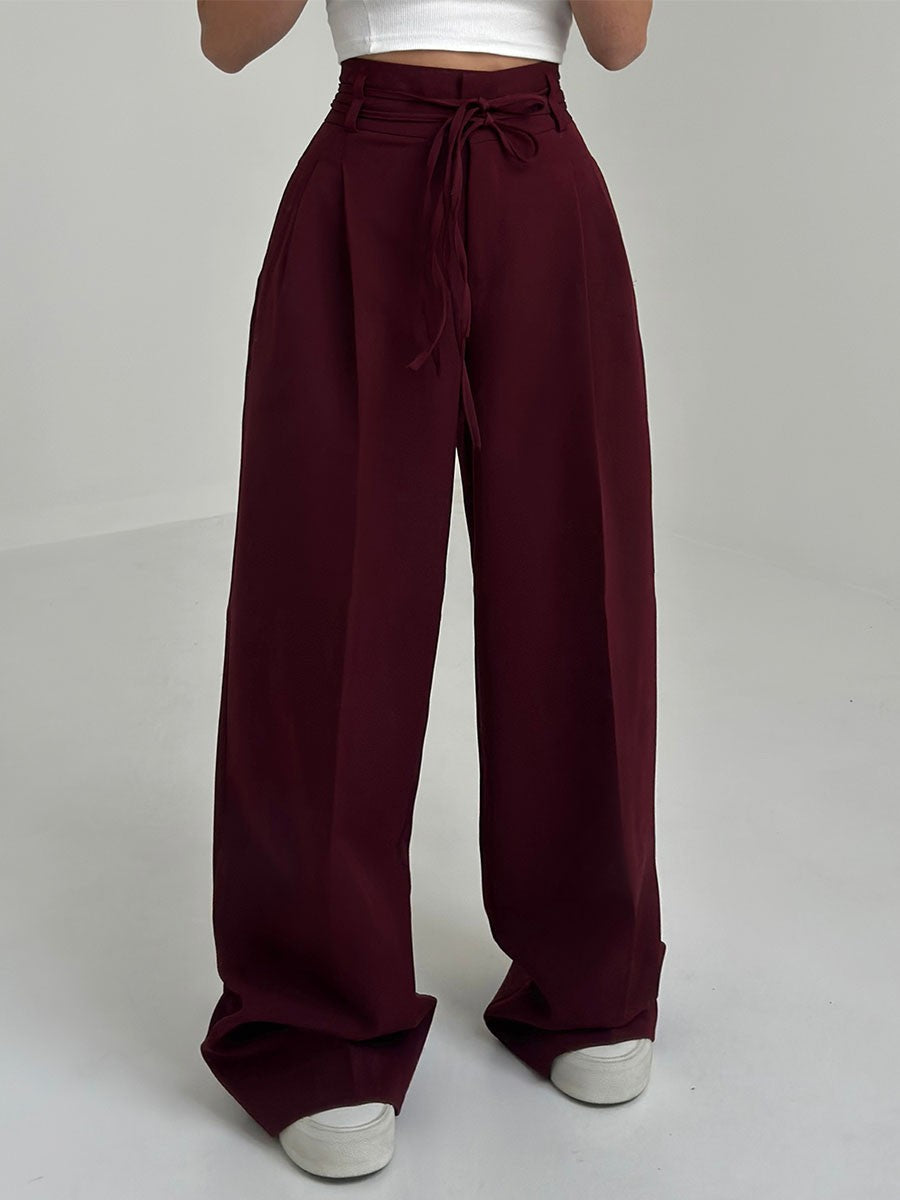 NOA | HIGH-WAISTED WIDE-LEG PANTS