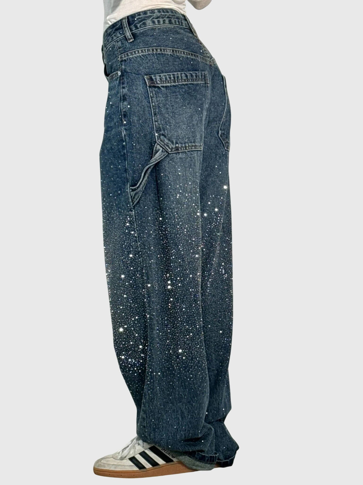 NOA | SPARKLE DIAMOND DENIM PANTS