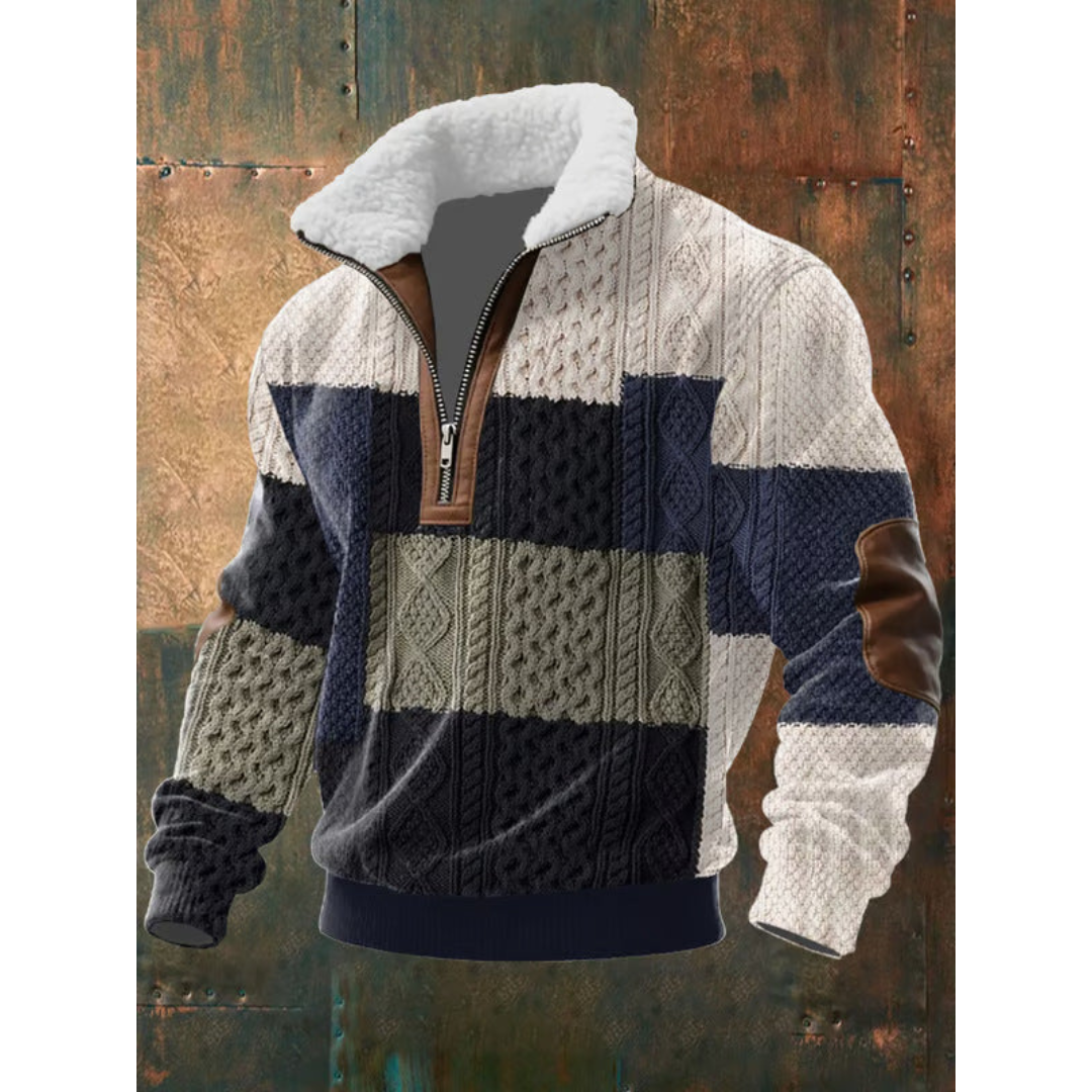 NOA | BARNABY MEN'S HIGH NECK FLEECE JUMPER