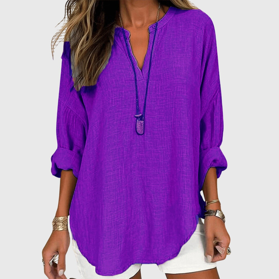 NOA | LOOSE FIT LONG SLEEVE CASUAL TOP