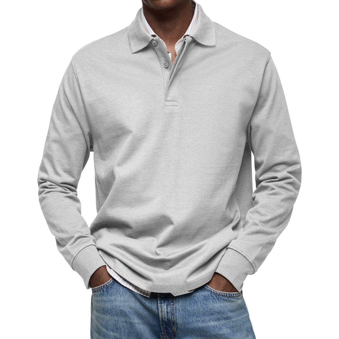 NOA | HARRISON MEN'S LONG SLEEVE POLO SHIRT
