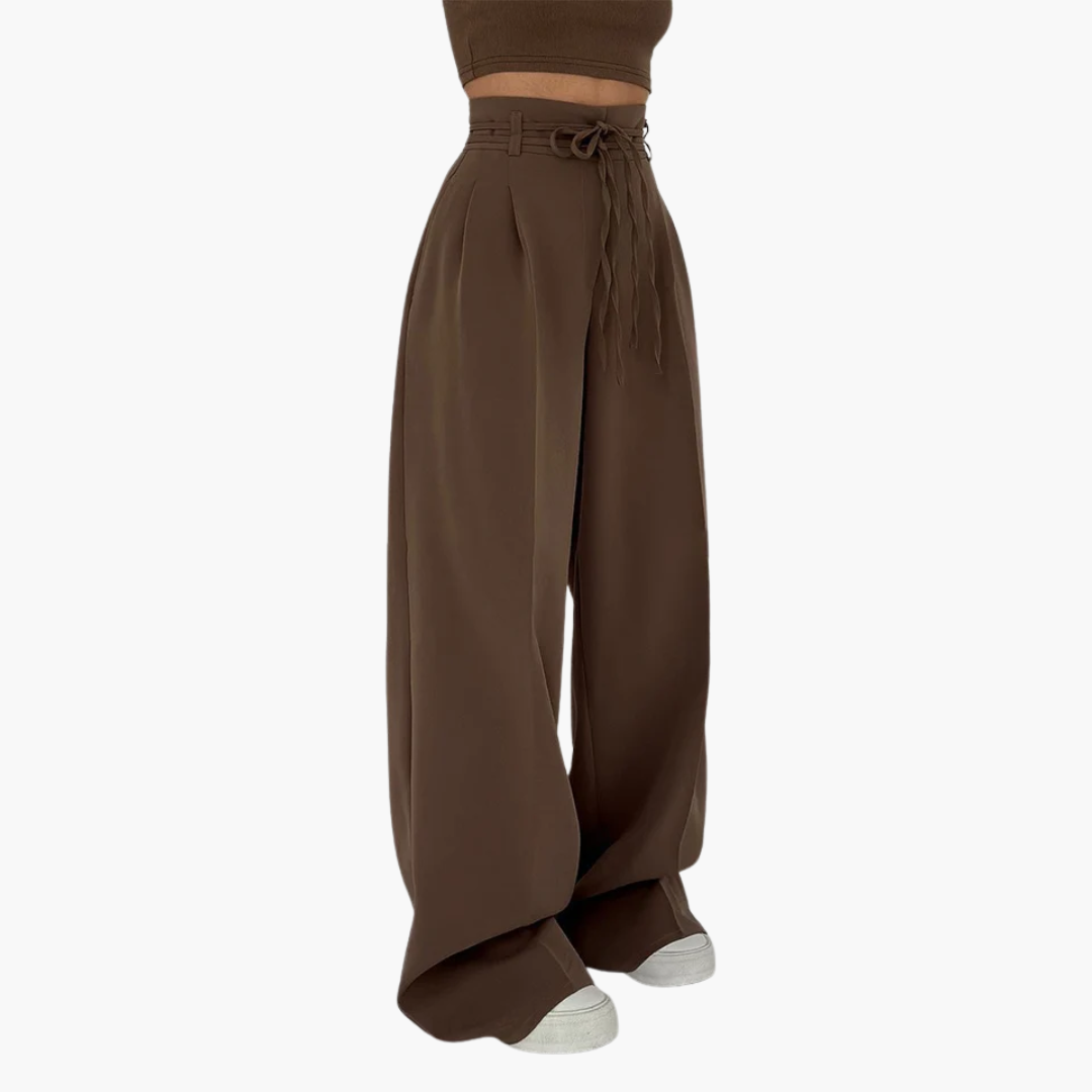 NOA | HIGH-WAISTED WIDE-LEG PANTS