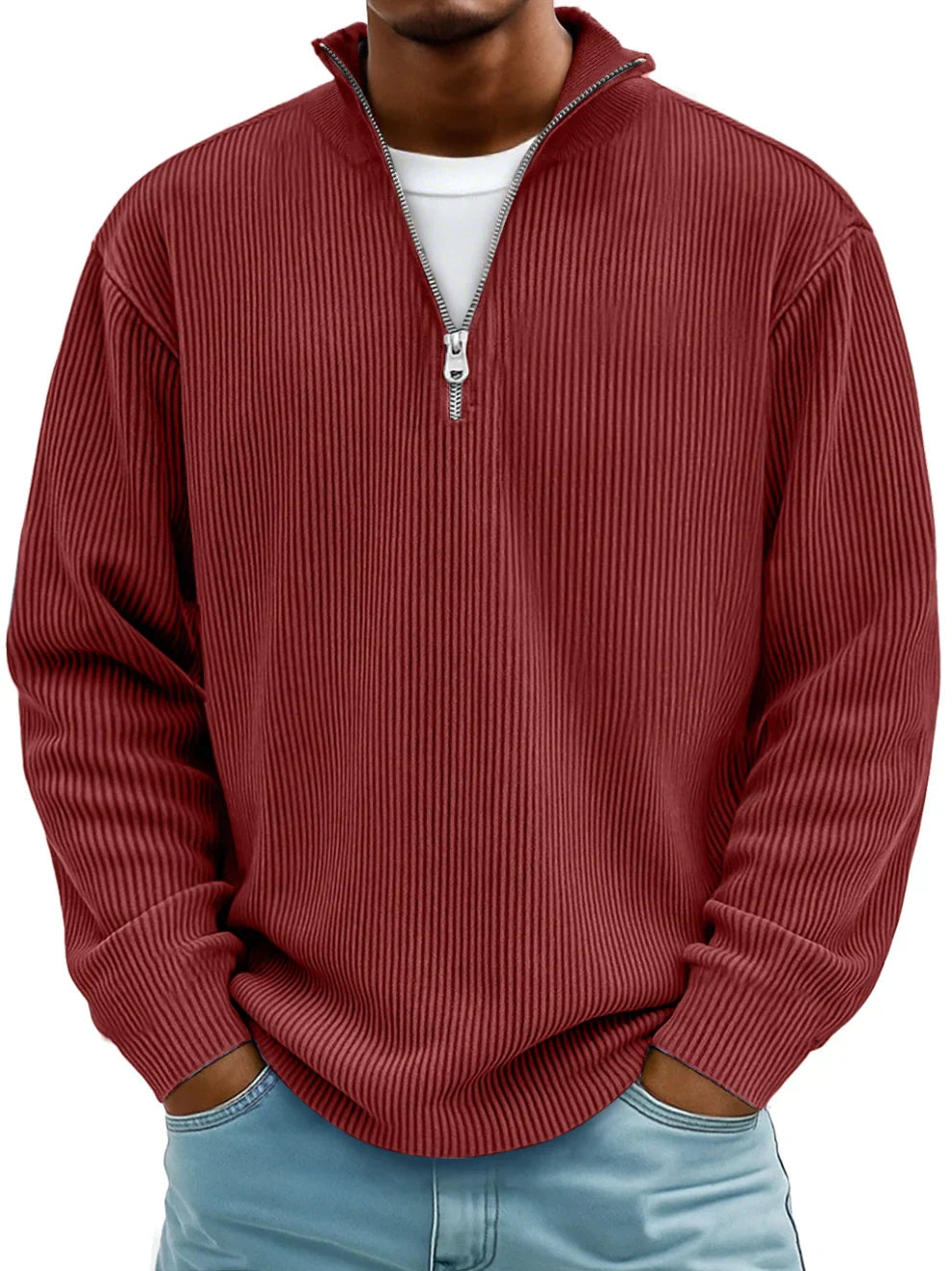 NOA | TRENDY ZIP-UP SWEATER