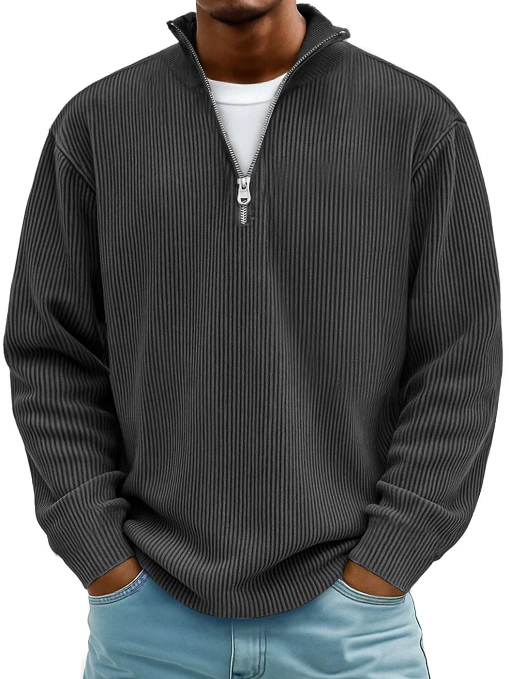 NOA | TRENDY ZIP-UP SWEATER