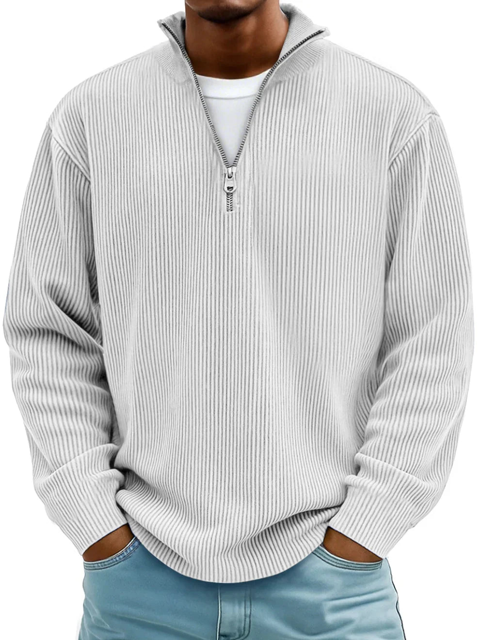 NOA | TRENDY ZIP-UP SWEATER