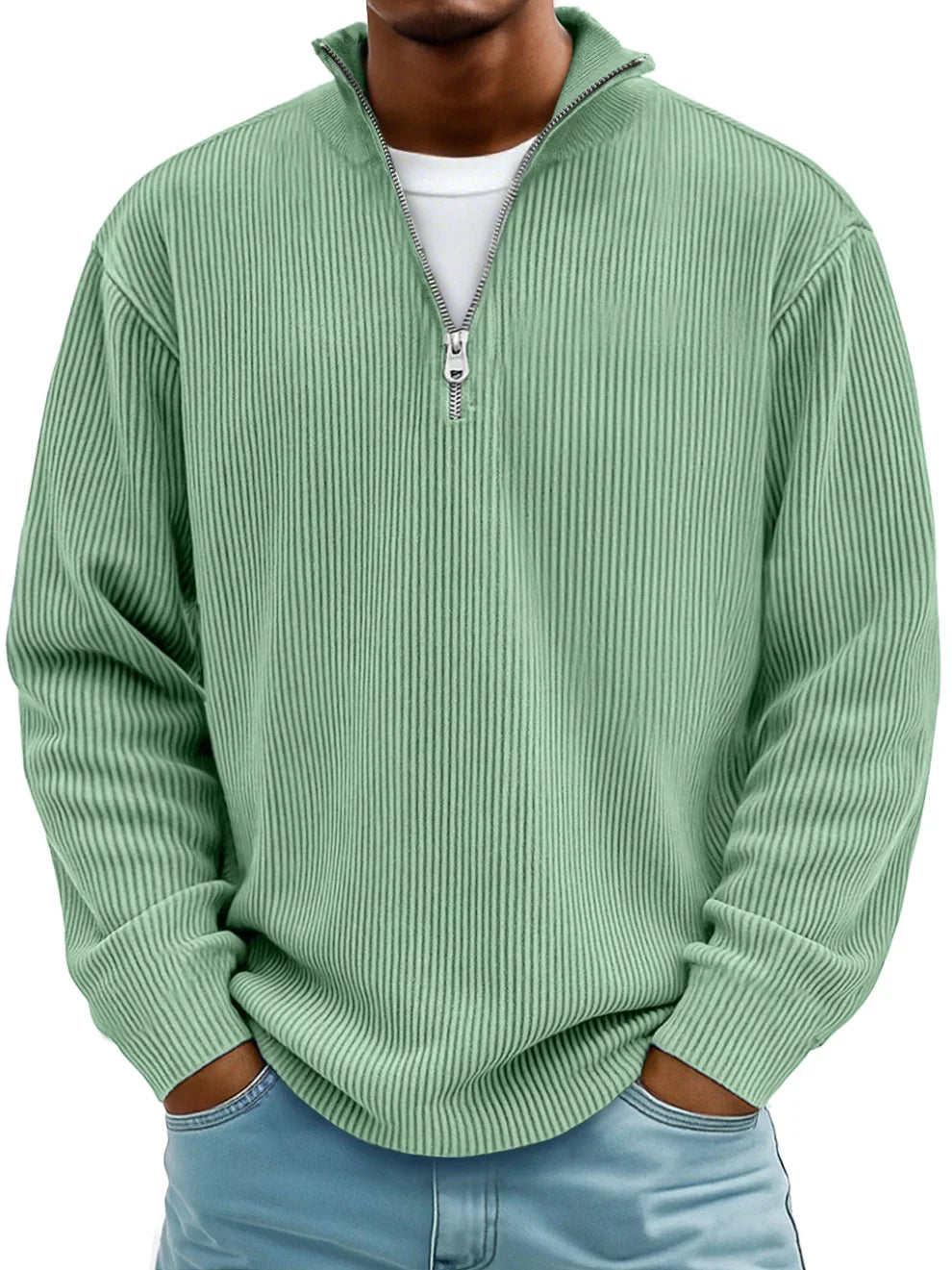NOA | TRENDY ZIP-UP SWEATER