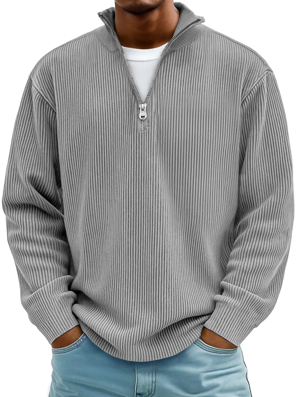 NOA | TRENDY ZIP-UP SWEATER