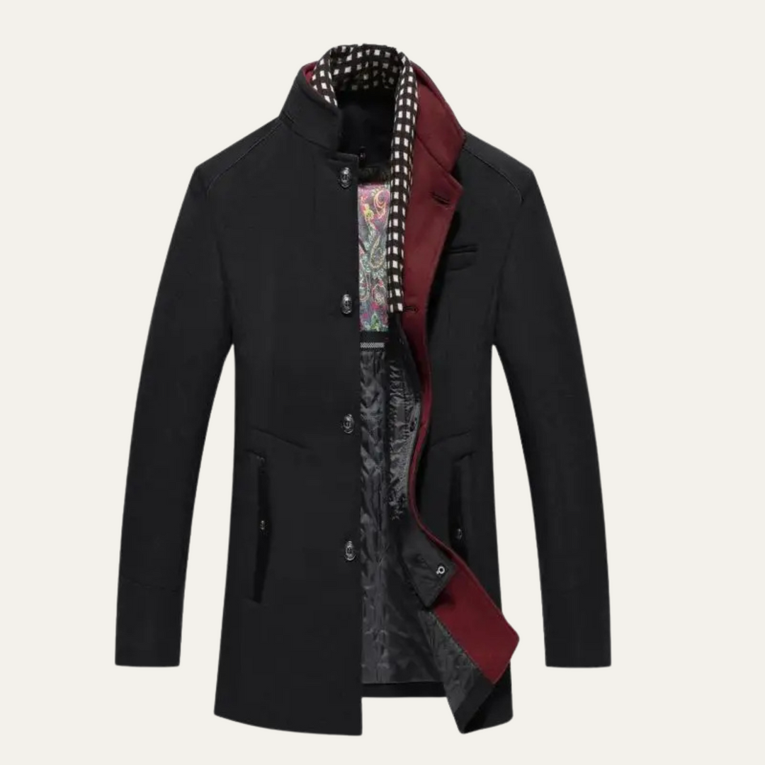 Winslow Men's Wool Blend Trench Coat