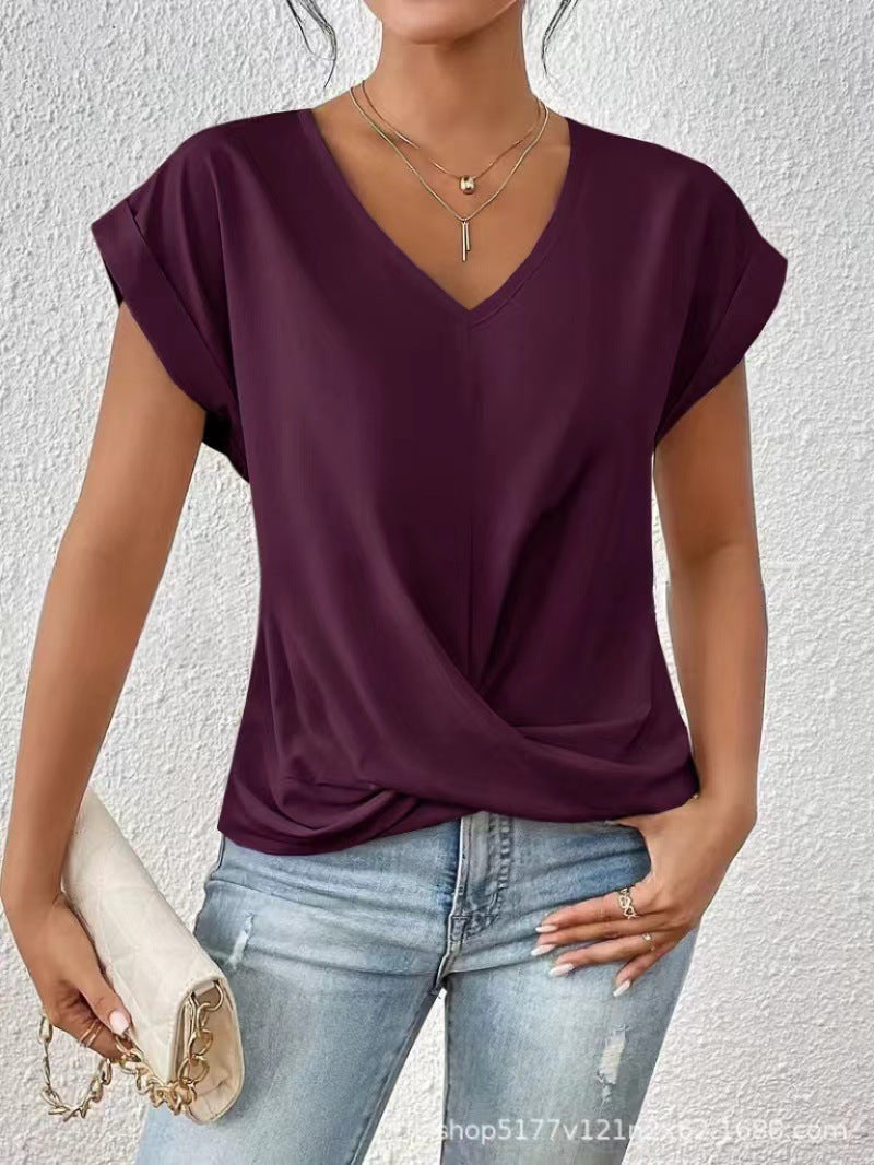 NOA | ELEGANT V-NECK T-SHIRT