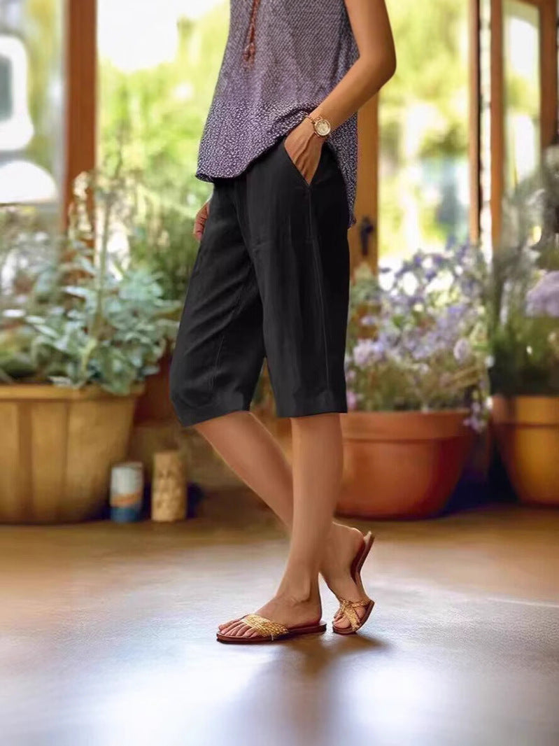 NOA | RELAXED POCKET KNEE LENGTH PANTS