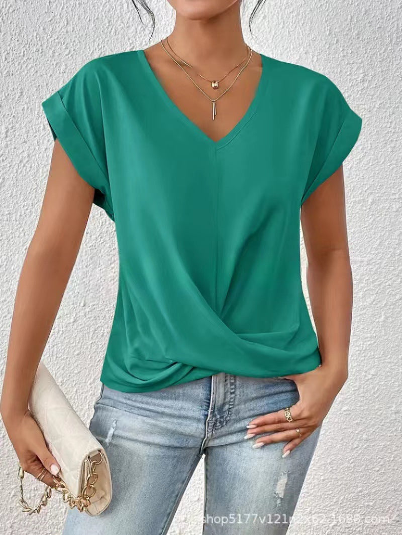 NOA | ELEGANT V-NECK T-SHIRT