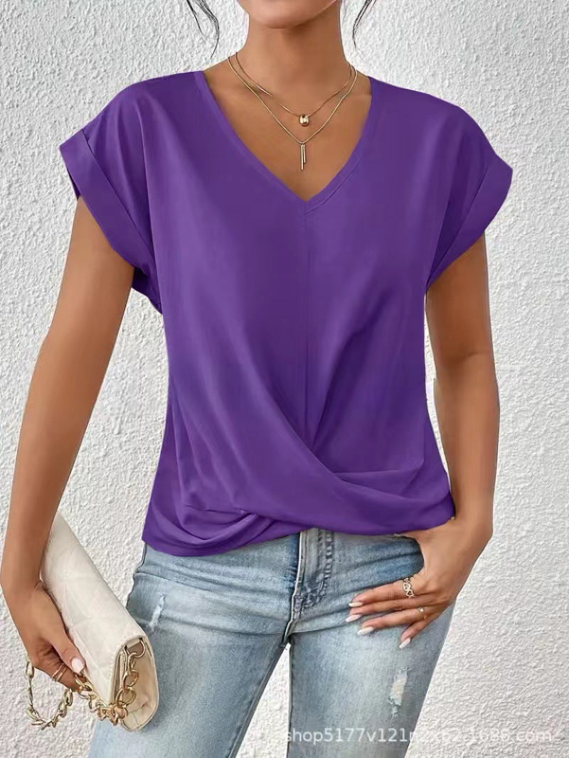 NOA | ELEGANT V-NECK T-SHIRT