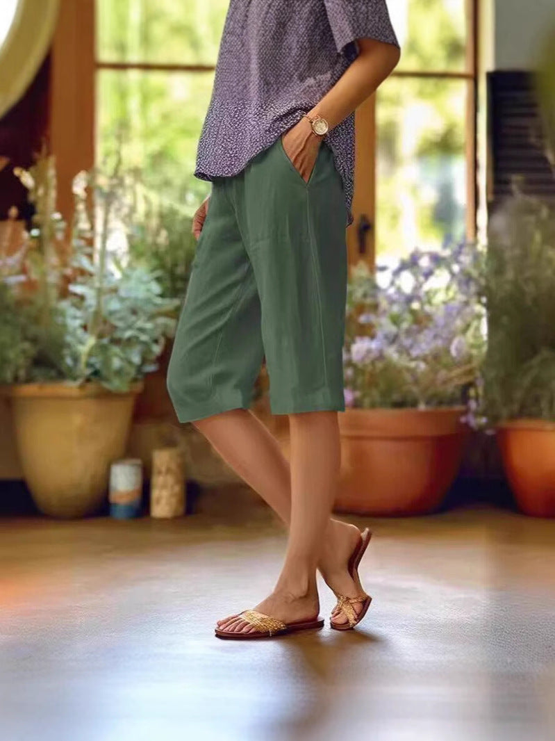 NOA | RELAXED POCKET KNEE LENGTH PANTS