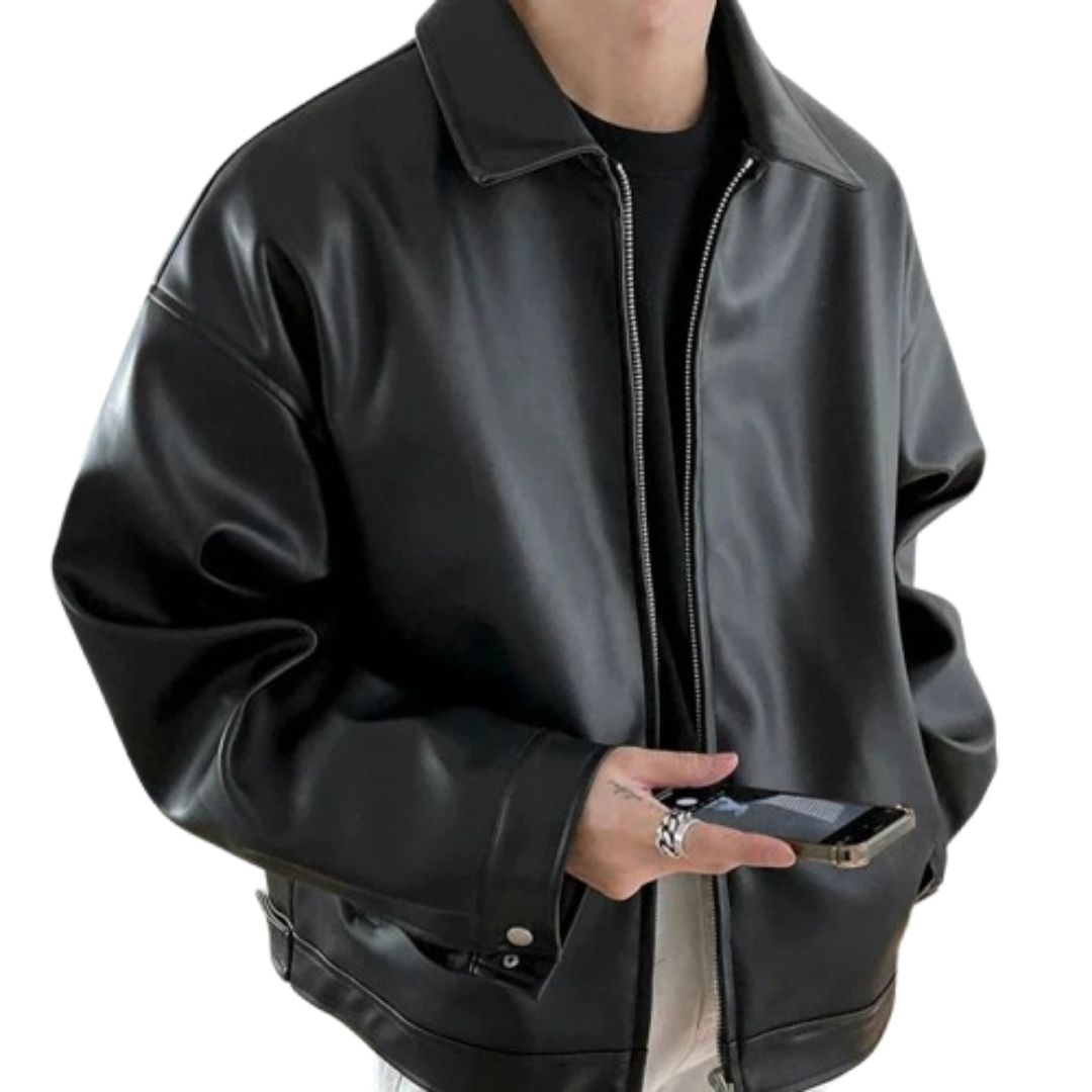 NOA | OVERSIZED LEATHER BOMBER JACKET