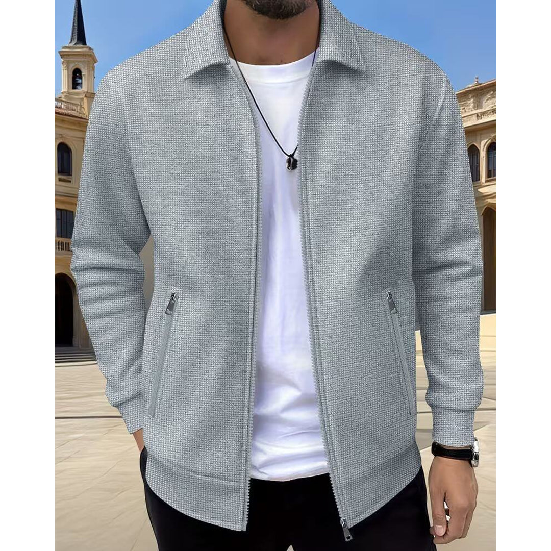 NOA | GIDEON MEN'S LIGHTWEIGHT JACKET TEXTURED ATHLETIC FIT