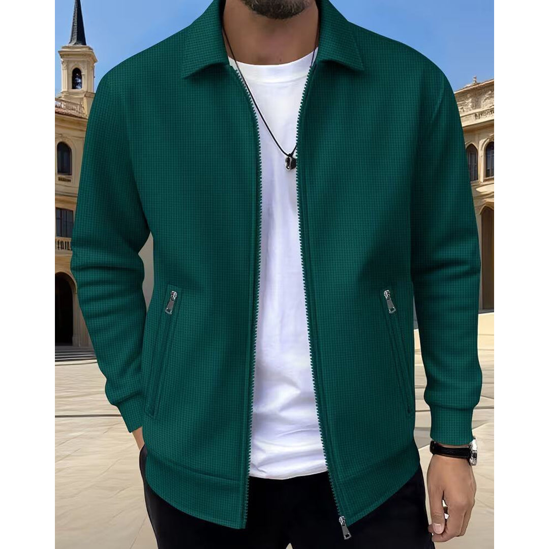 NOA | GIDEON MEN'S LIGHTWEIGHT JACKET TEXTURED ATHLETIC FIT