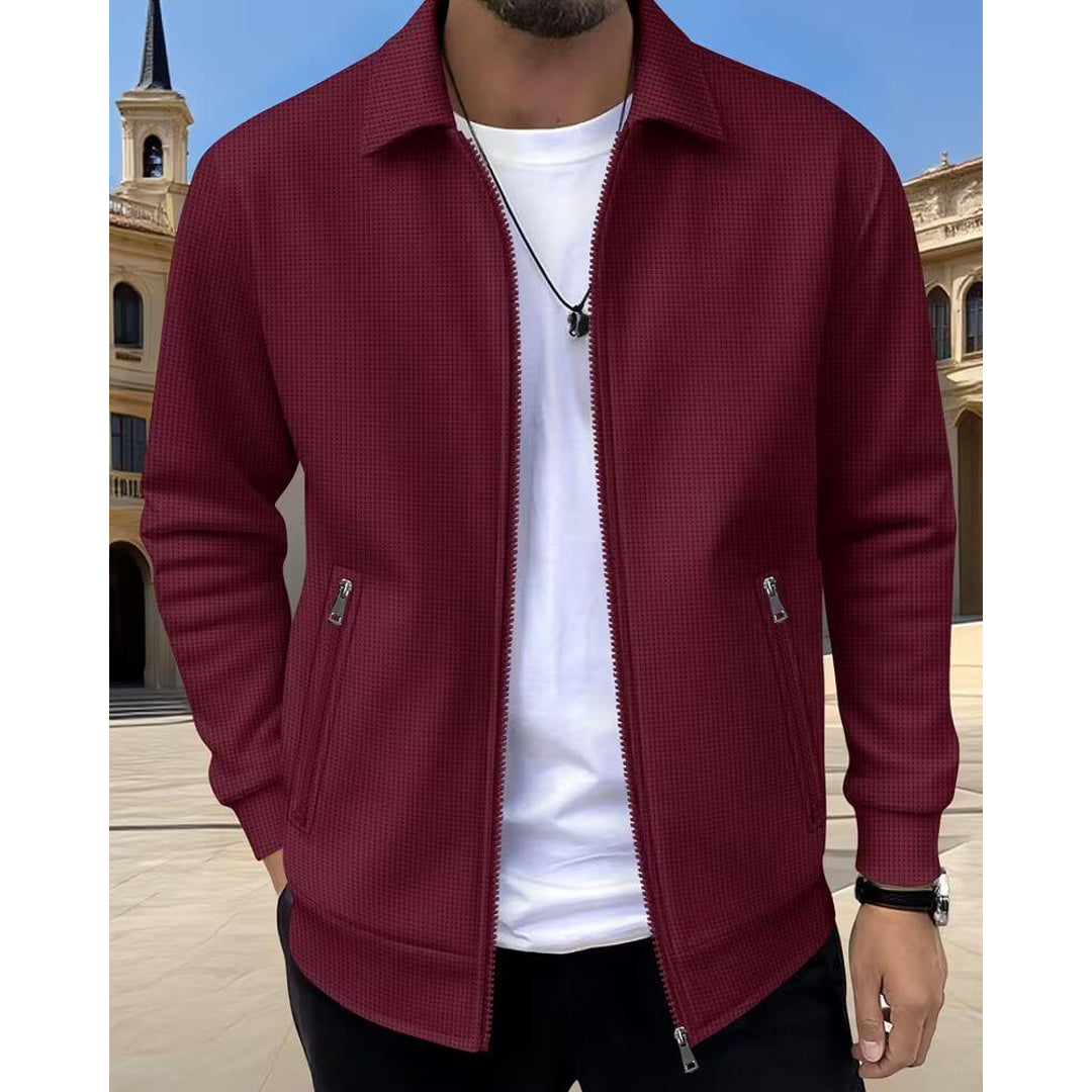 NOA | GIDEON MEN'S LIGHTWEIGHT JACKET TEXTURED ATHLETIC FIT