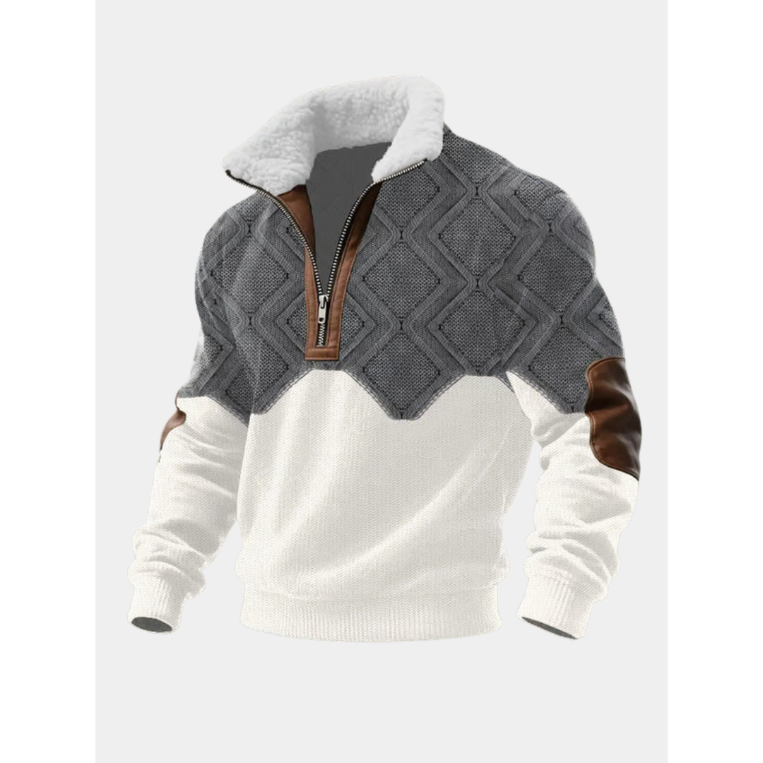 NOA | BARNABY MEN'S HIGH NECK FLEECE JUMPER