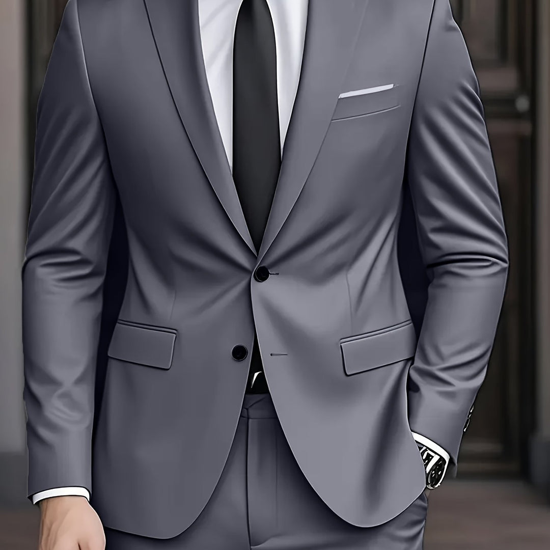 Men's slim fit two-piece suit