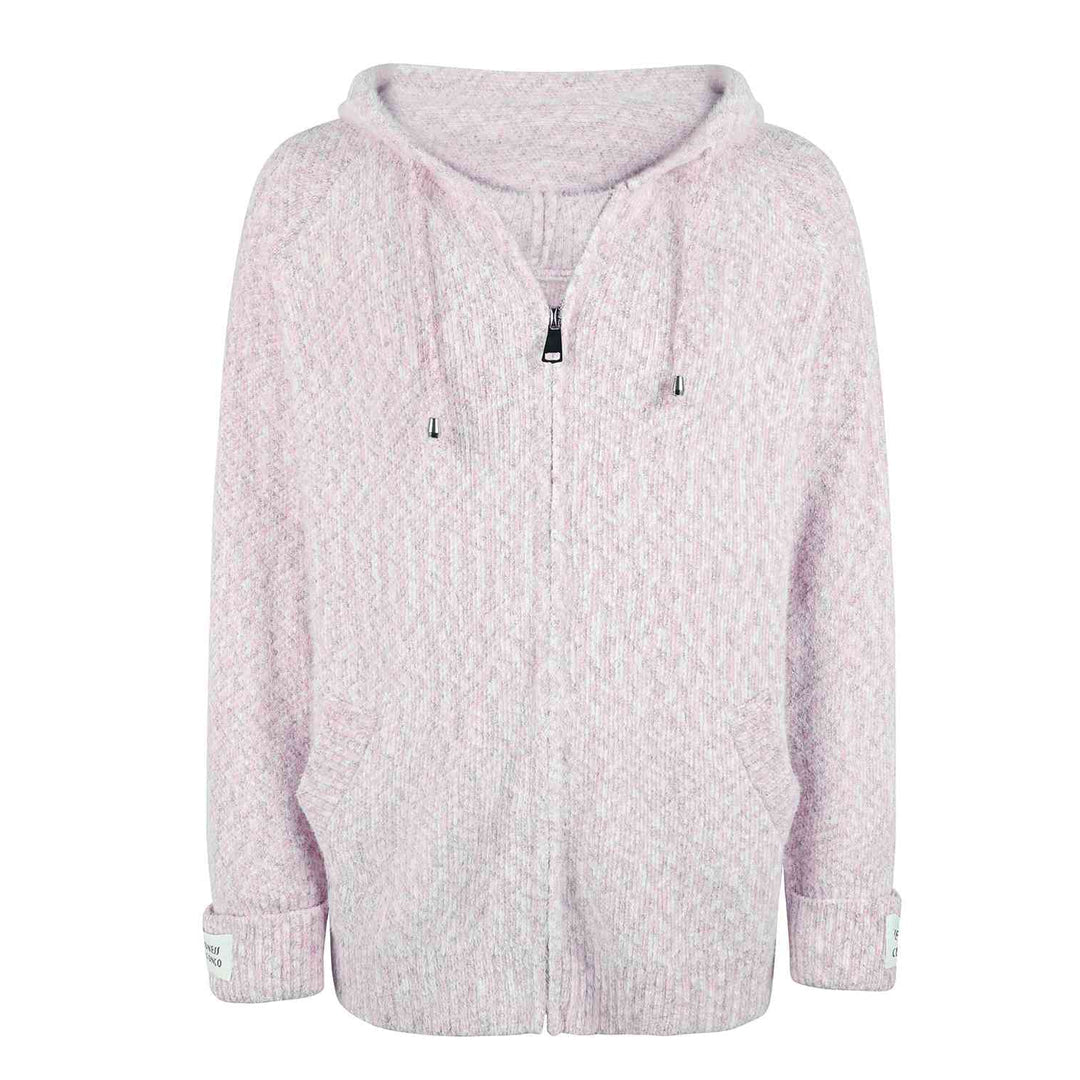 Women's zip-up hooded jumper