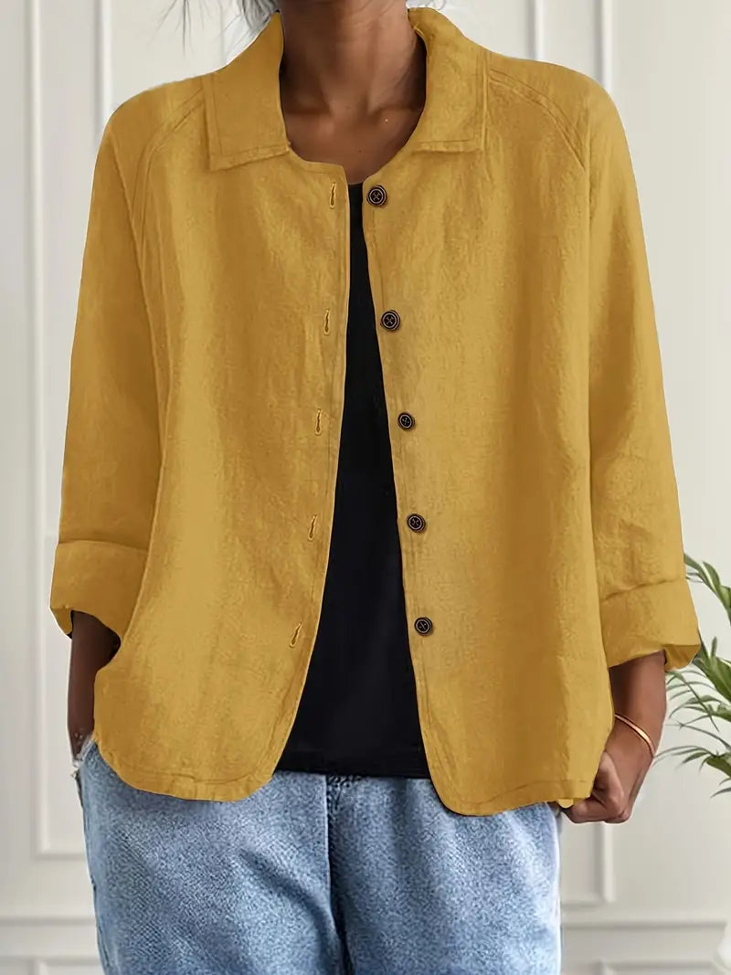 NOA | CASUAL BUTTON FRONT LIGHTWEIGHT JACKET