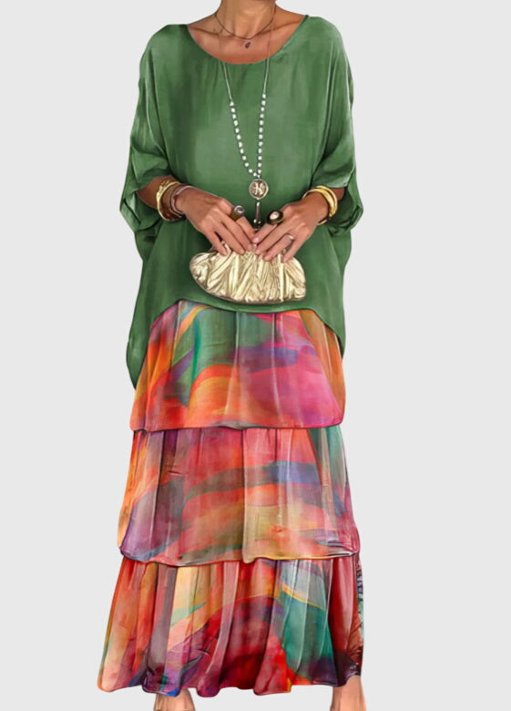 NOA | BOHO LAYERED MAXI DRESS