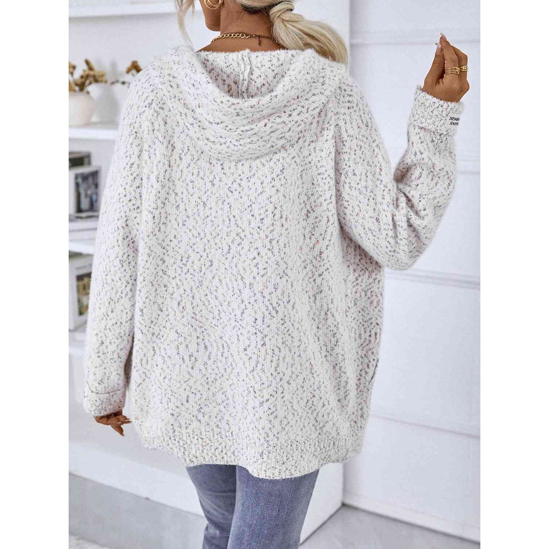 Women's zip-up hooded jumper