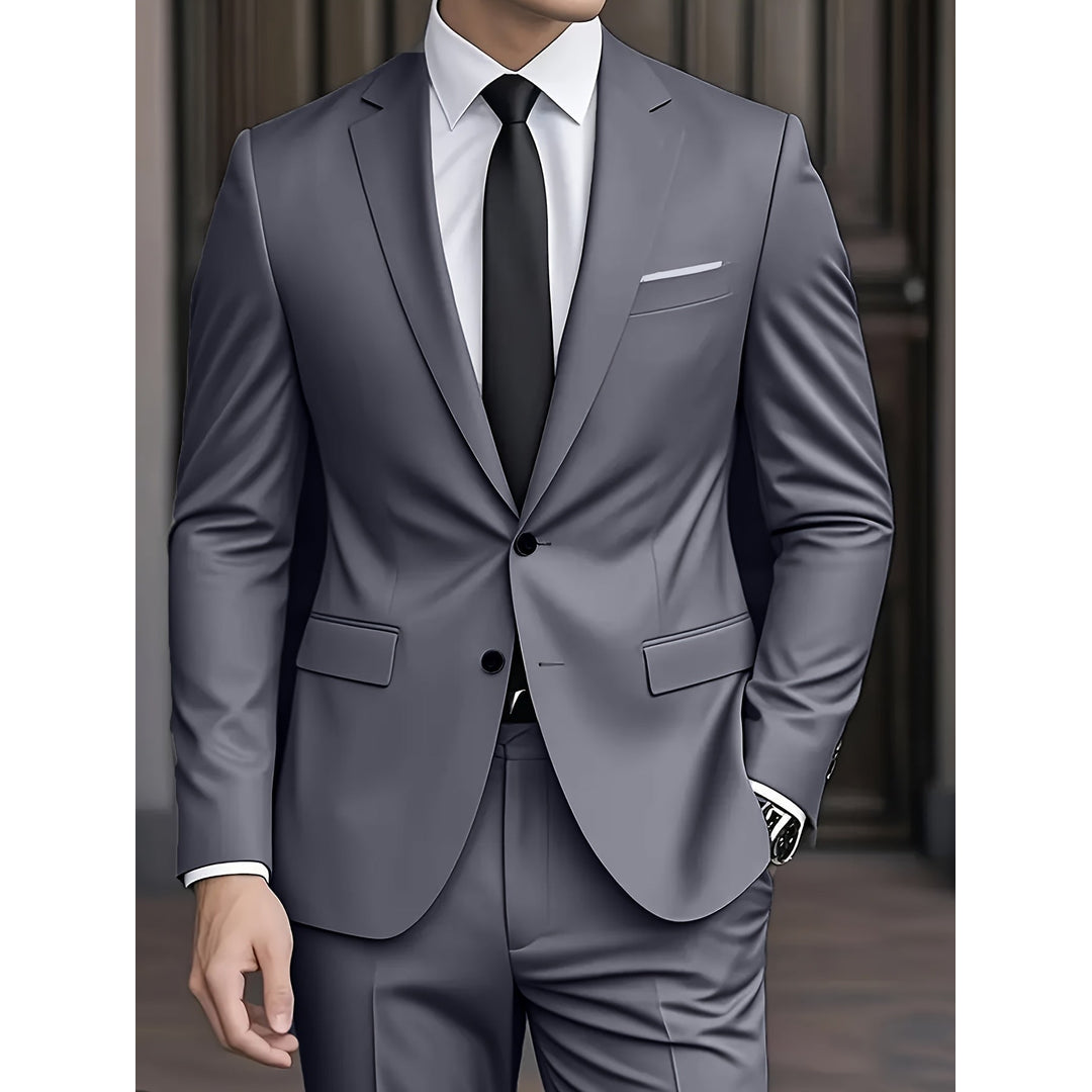 Men's slim fit two-piece suit