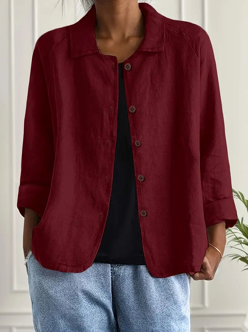 NOA | CASUAL BUTTON FRONT LIGHTWEIGHT JACKET