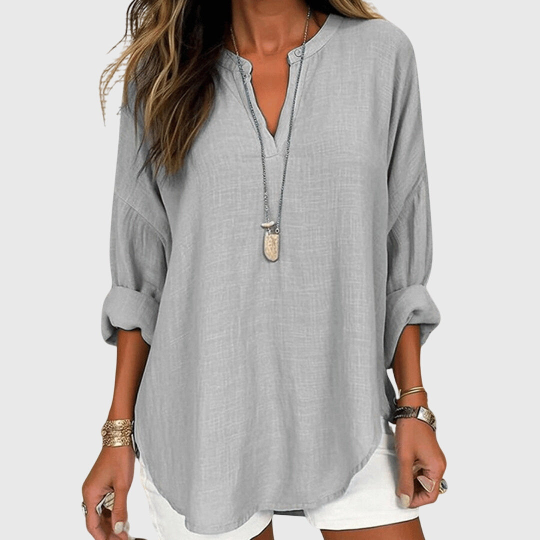 NOA | LOOSE FIT LONG SLEEVE CASUAL TOP