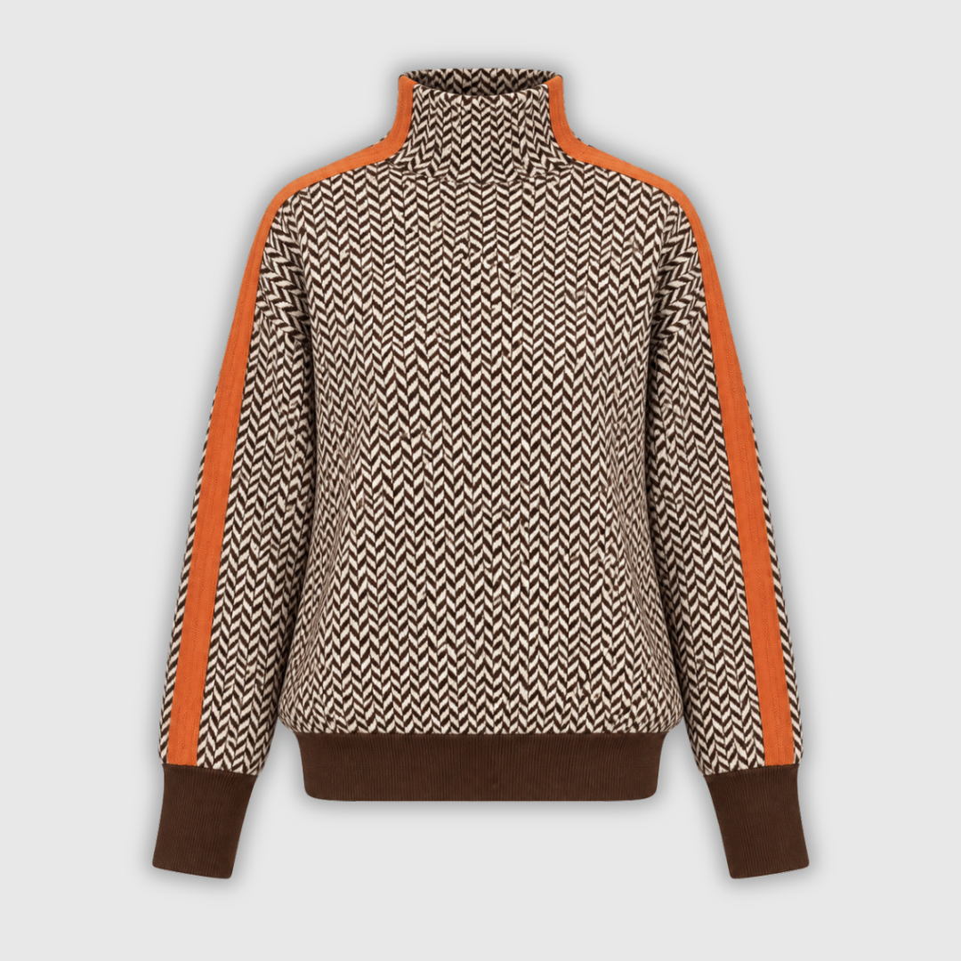 Women's roll neck knit jumper