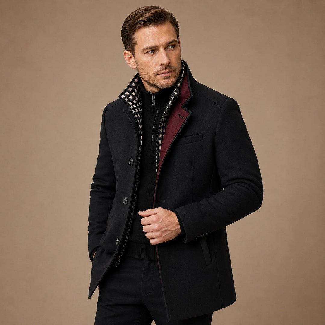 Winslow Men's Wool Blend Trench Coat
