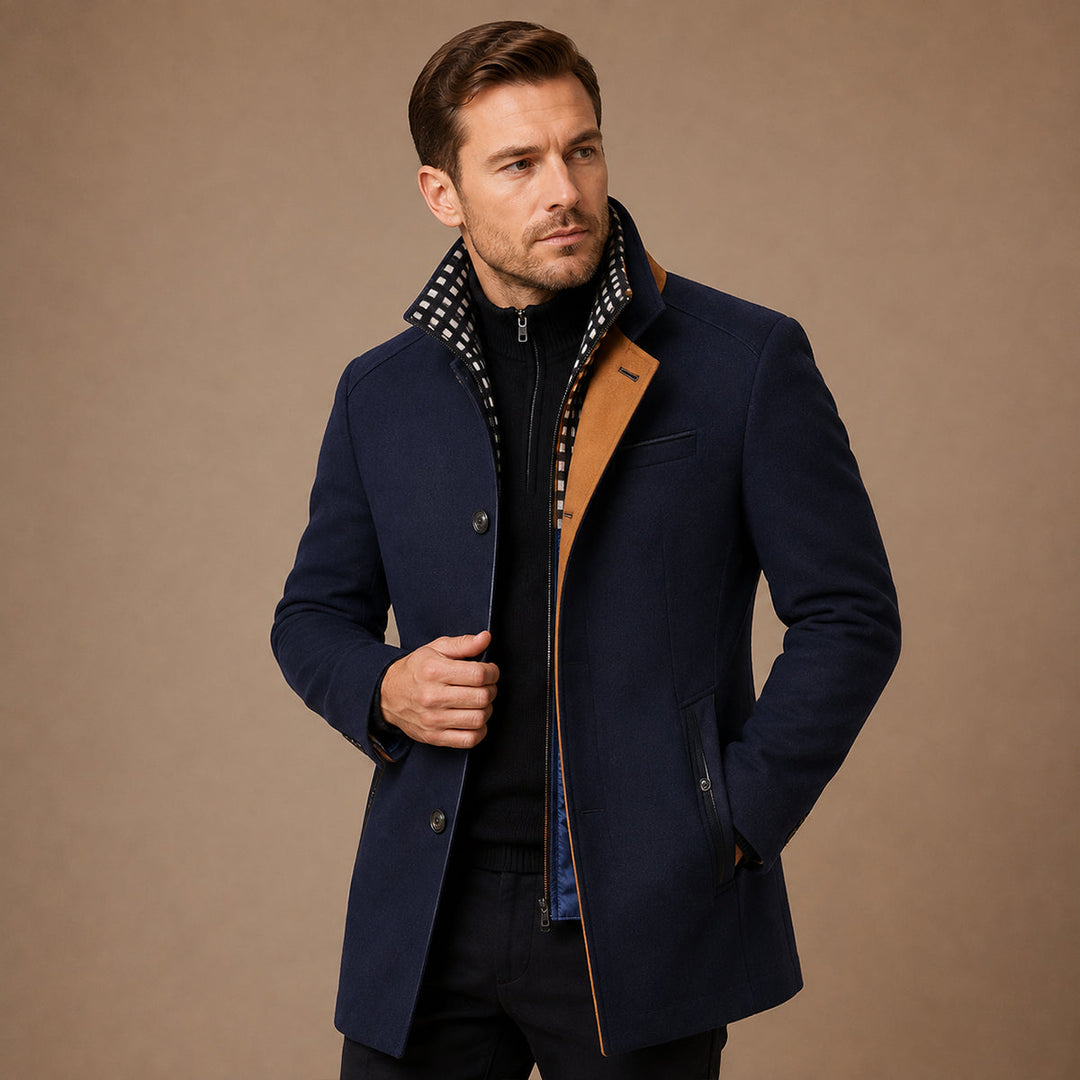Winslow Men's Wool Blend Trench Coat