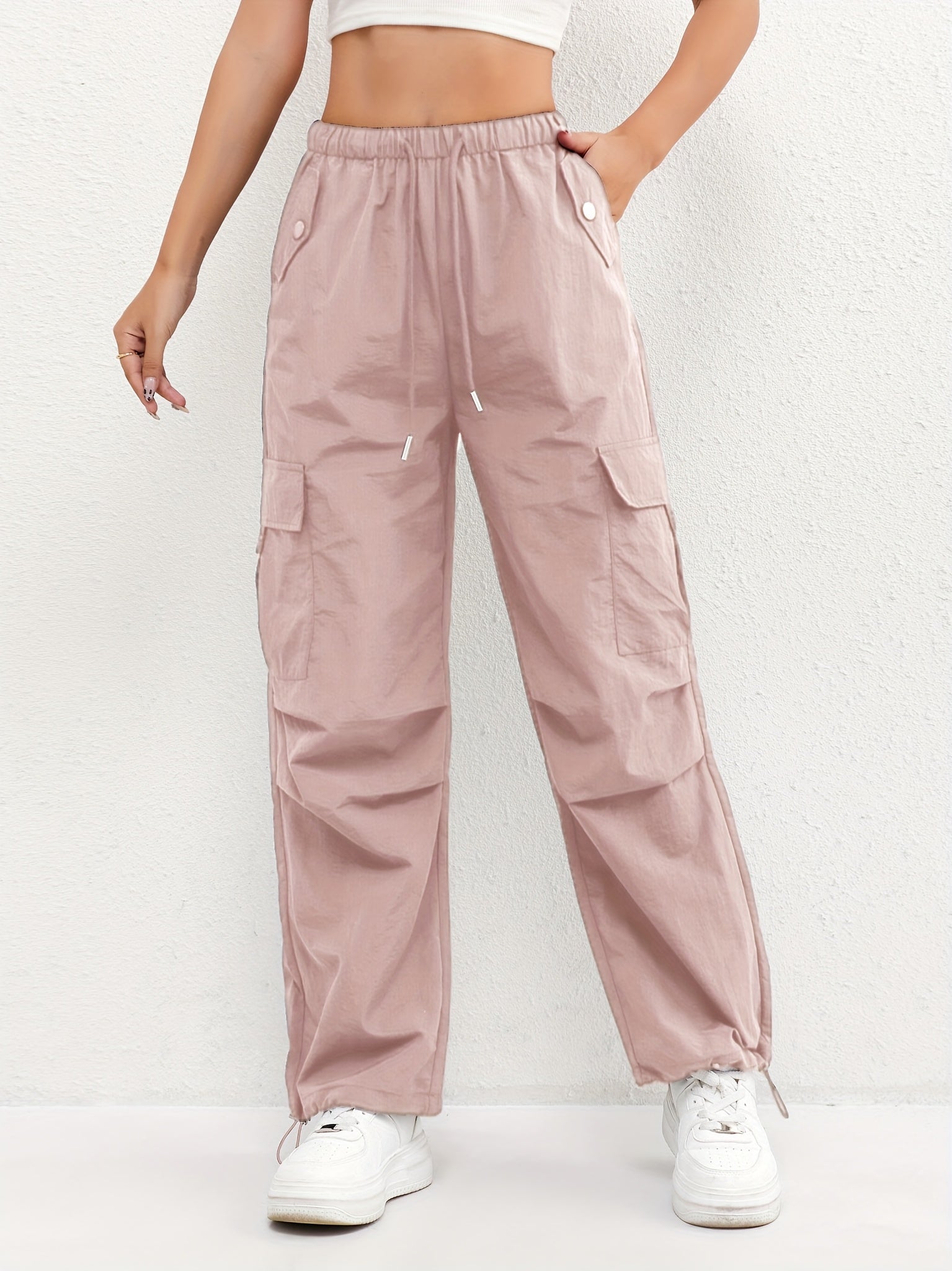 NOA | CARGO POCKET DRAWSTRING CASUAL PANTS