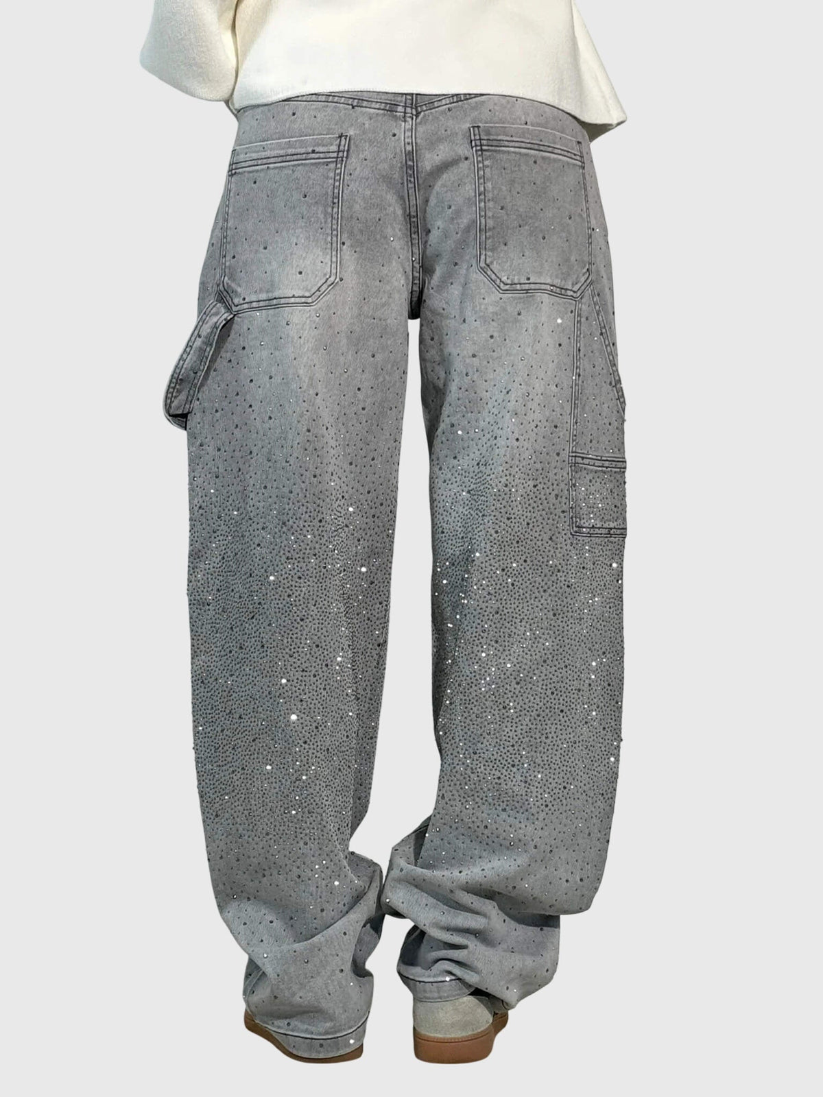 NOA | SPARKLE DIAMOND DENIM PANTS