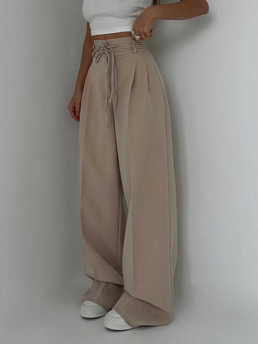 NOA | HIGH-WAISTED WIDE-LEG PANTS