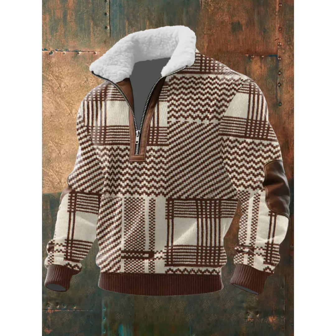 NOA | BARNABY MEN'S HIGH NECK FLEECE JUMPER