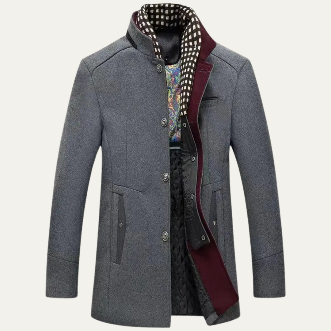 Winslow Men's Wool Blend Trench Coat